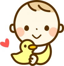 おもちゃで遊ぶ赤ちゃん